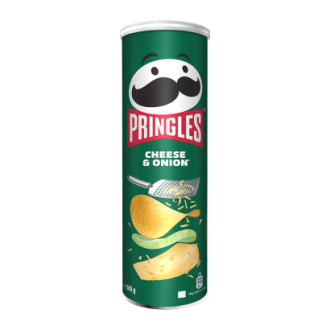 Чипси Pringles 165г Cheese &amp; Onion Сир та цибуля тубус (1/19)