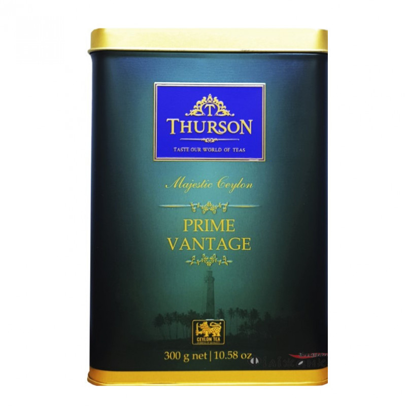 Чай &quot;Thurson&quot; 300г Зелений Prime Vantage крупнолистовий Ж/Б (1/24)