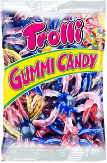 Цукерки жувальні Кислий Восьминіг 1000г Trolli пакет (1/6)