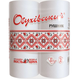 Рушники паперові кухонні 2рулони Обуховські (1/24)