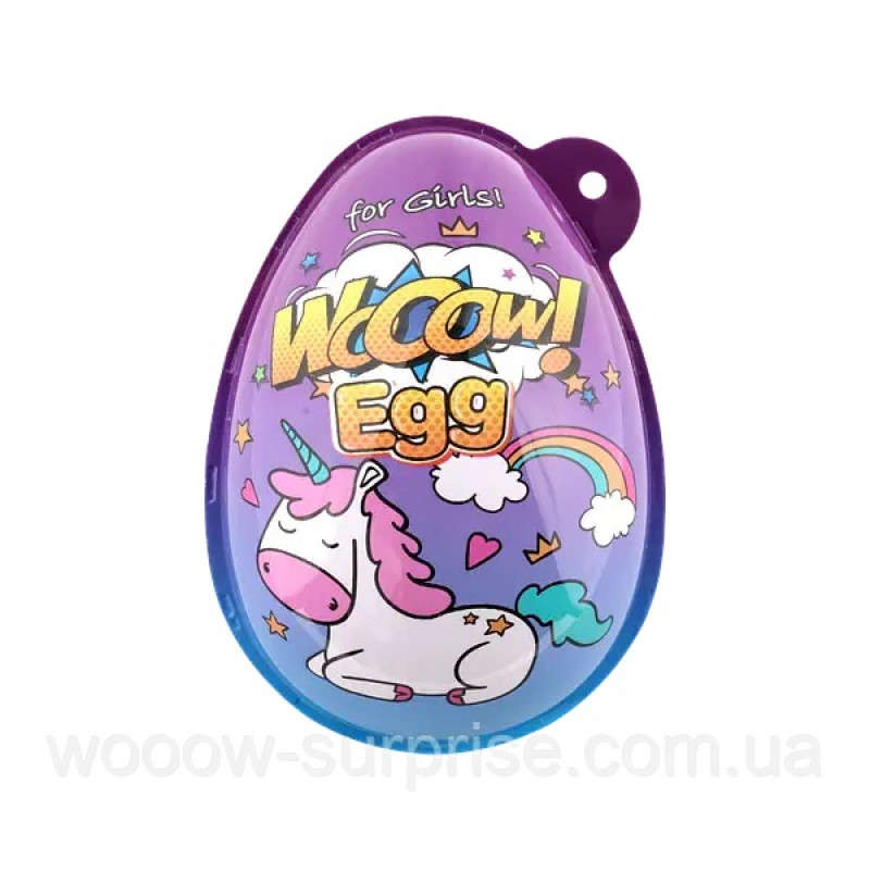 Яйце пластикове WOOOW egg д/дівчинки 40г*6 