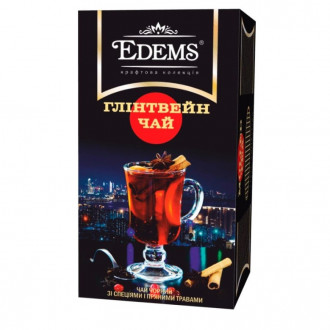 Чай &quot;Еdems&quot; 25ф/п*2г  Чорний &quot;Глінтвейн чай&quot; конверт (1/10)