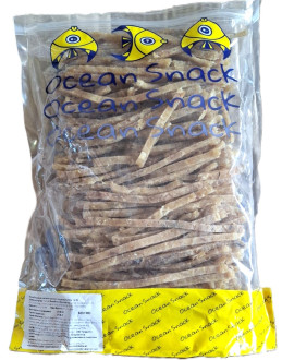 Минтай Стружка солоно-сушена (стружка путасу гр.А) "Океан Снек" 1кг (зіп)