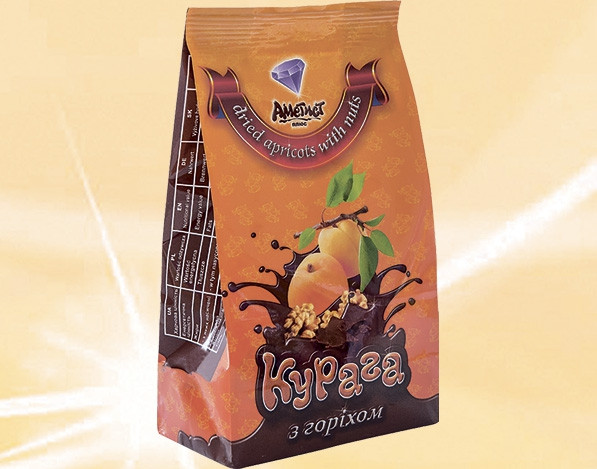 Цукерки  250г "Курага з горіхом" пакет