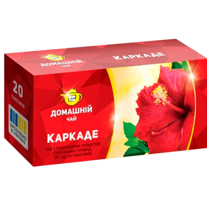 Чай "Домашній"  20пх1,5г Каркаде (1/18)