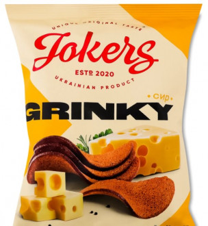 Сухарики пшенично-житні 60г Сир ТМ JokerS (1/65)