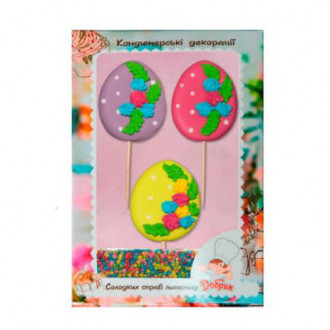 Набір "Великодні яйця з трояндами" (асорті) декор (1*15)