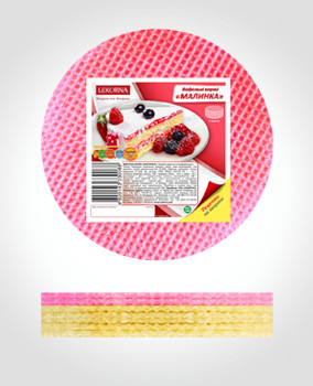 Вафельні коржі Малинка "Lekorna" 68г (1/20)