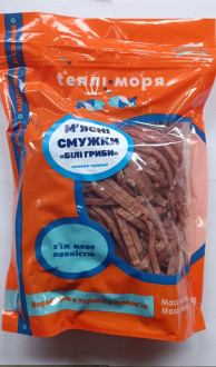 М'ясні смужки солоно-сушені Білі гриби Теплі моря 1кг (зіп)