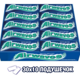 Жувальна гумка Airwaves ментол-евкаліпт 14г (1*30/20)