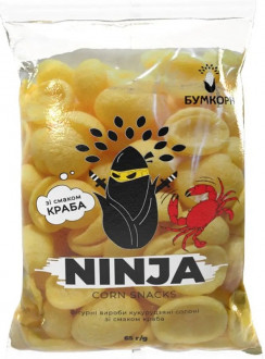 Кук. палички солоні &quot;Ninja&quot; Краб 65г (1/20)