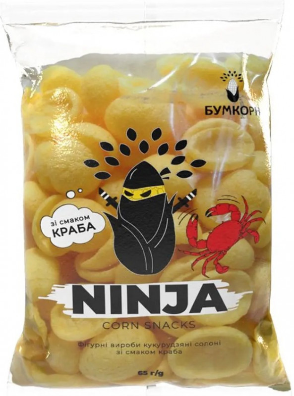 Кук. палички солоні &quot;Ninja&quot; Краб 65г (1/20)