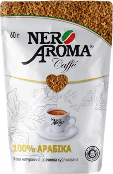 Кава &quot;Nero Aroma&quot; 100% Арабіка 60г розчинна м/у (1/12)