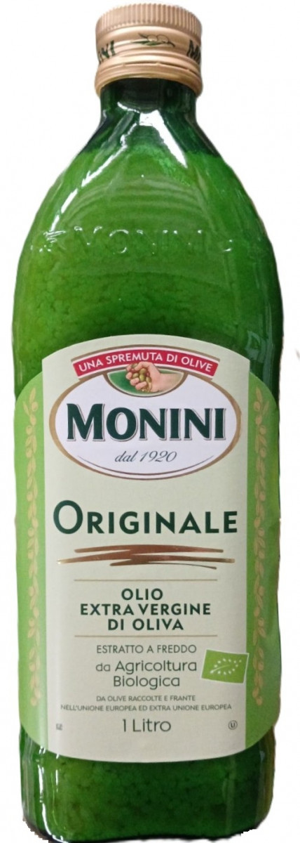 Олія оливкова Monini Originale Bio 1л СКЛО (світло-зелена) (1/12) 