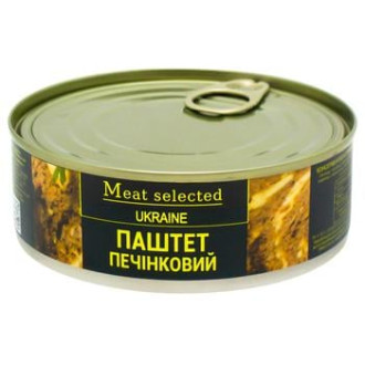 Паштет Meat Selected 240г Печінковий Класичний (свинина) ж/б ключ (1/27)