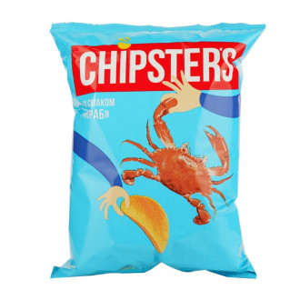 Чипси натуральні 130г+60г Акція &quot;Chipster's&quot; краб (1/8)