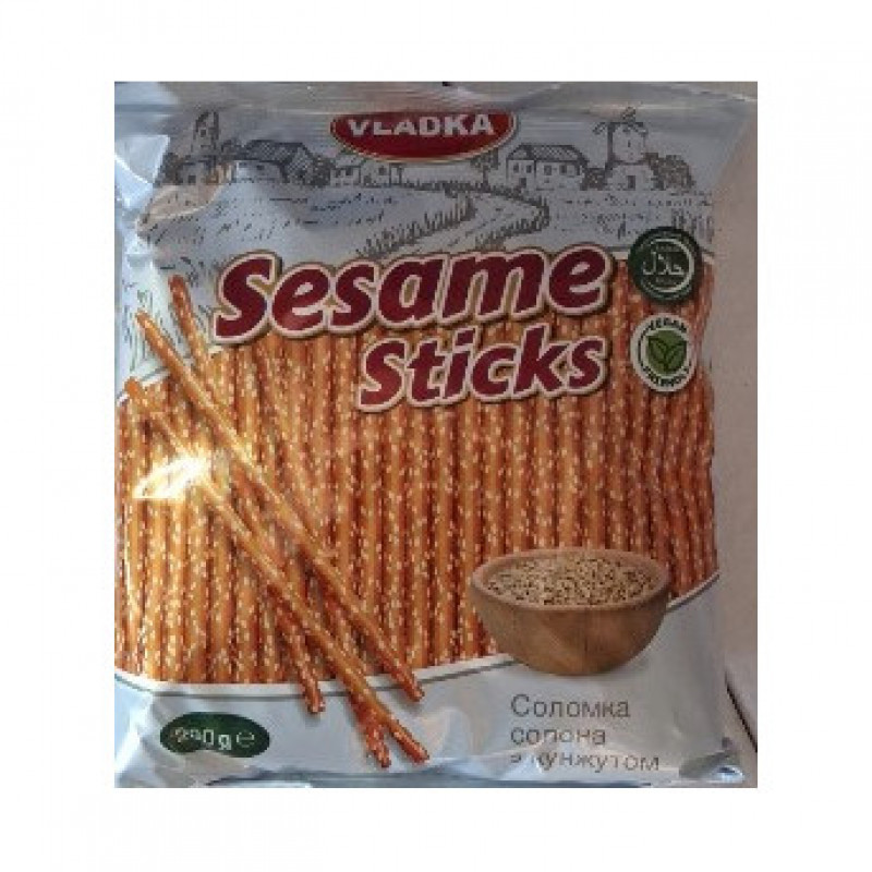 Соломка 200г СОЛОНА з КУНЖУТОМ Sticks Salt м/у Vladka (1/16)