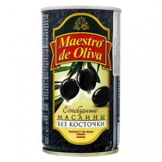 Маслини без кісточки 280г Maestro de Oliva  (1/12) 