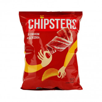 Чіпси натуральні 120г+60г Акція &quot;Chipster's&quot; бекон (1/8)