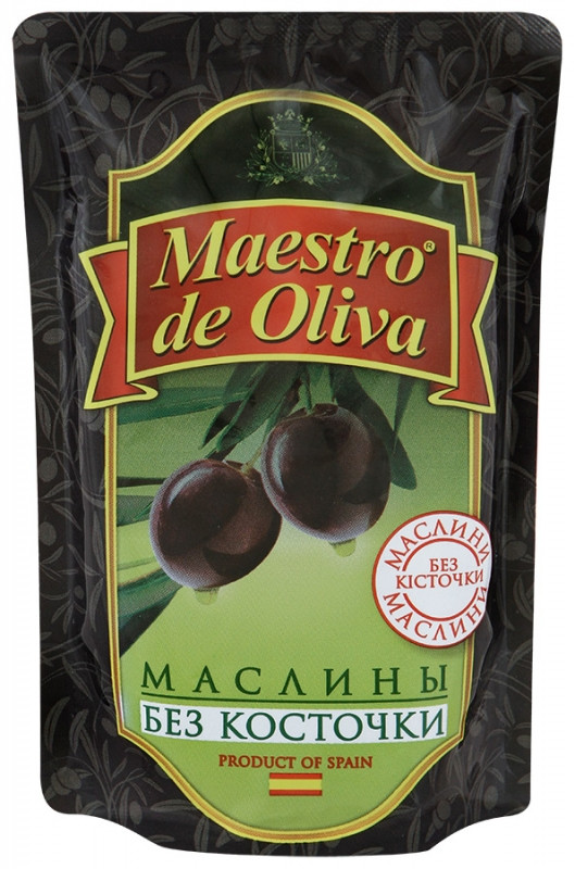 Маслини без кісточки 170г Maestro de Oliva М/У (1/12)