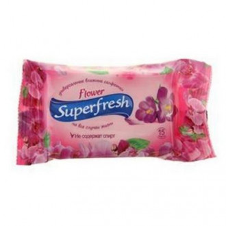 В.серветки Superfresh &quot;Flower&quot; 15шт (1/120)