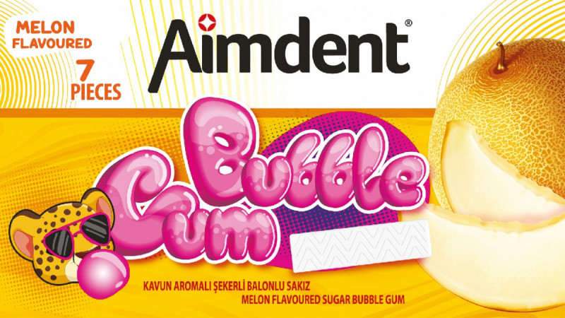 Жувальна гумка Aimdent 7pc Babble Gum Диня 14,5г (1*24/12)