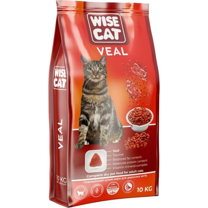 Сухий корм "Wise Cat" Телятина 10кг
