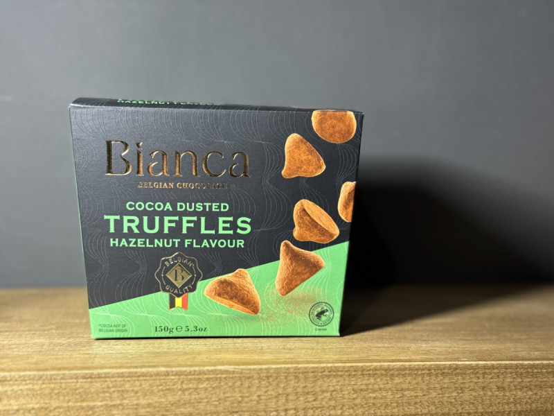 Цукерки Bianca Hazelnut Трюфель з фундуком 150г (1/12)