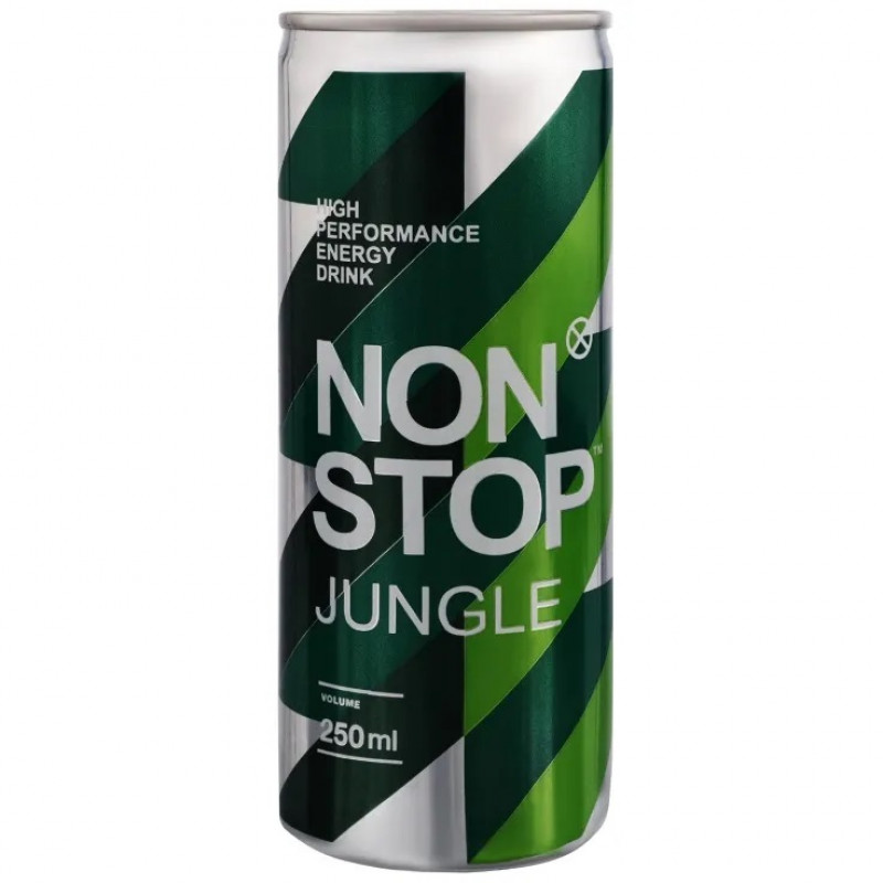 Вода -напій енергетичний &quot;Non Stop&quot;Jungle Fresh 0,25л ж/б (1/24)