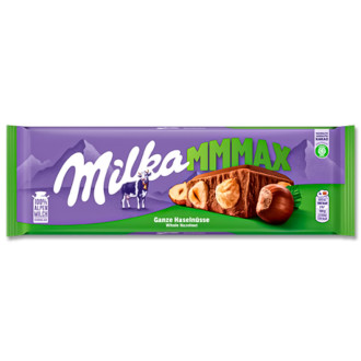 Шоколад Milka 250г Whole Hazelnuts з лісовими горіхами м/у (1/14)