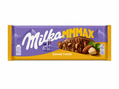 Шоколад Milka 300г Almond &amp;Truffle з мигдалем та трюфельною начинкою (1/13)