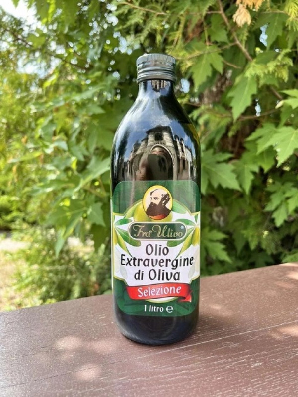 Олія оливкова Olio  Extra Virgin 1л Fra Ulivo Selezione СКЛО (1/12) 