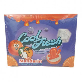 Жувальна гумка Cool Fresh з начинкою Мандарин 4,5г*100шт
