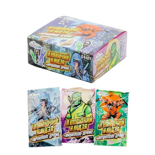 Драже фруктове + Літаючий Ніндзя 2г*24шт**