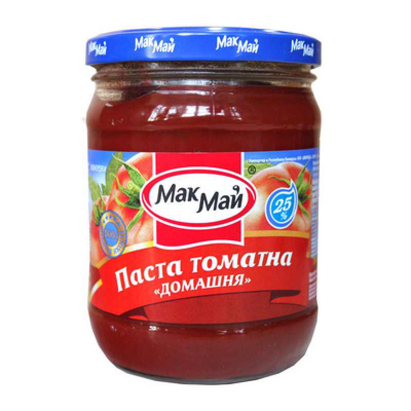 Томатна паста Домашня 25% &quot;МакМай&quot; ТВ 430г (1/12) 430г!!!