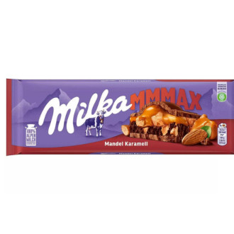 Шоколад Milka 300г Almond &amp; Caramel з мигдалем та карамеллю (1/12)