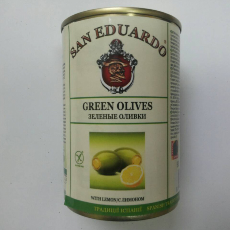 Оливки з лимоном 260г (300мл) San Eduardo  (1/12)